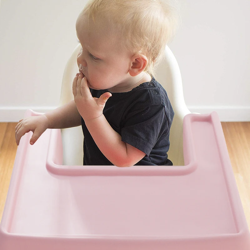 Children's High Chair Placemat All-inclusive Silicone Table Mat Baby Feeding Accessories Leakproof Easy To Clean BPA Free 3