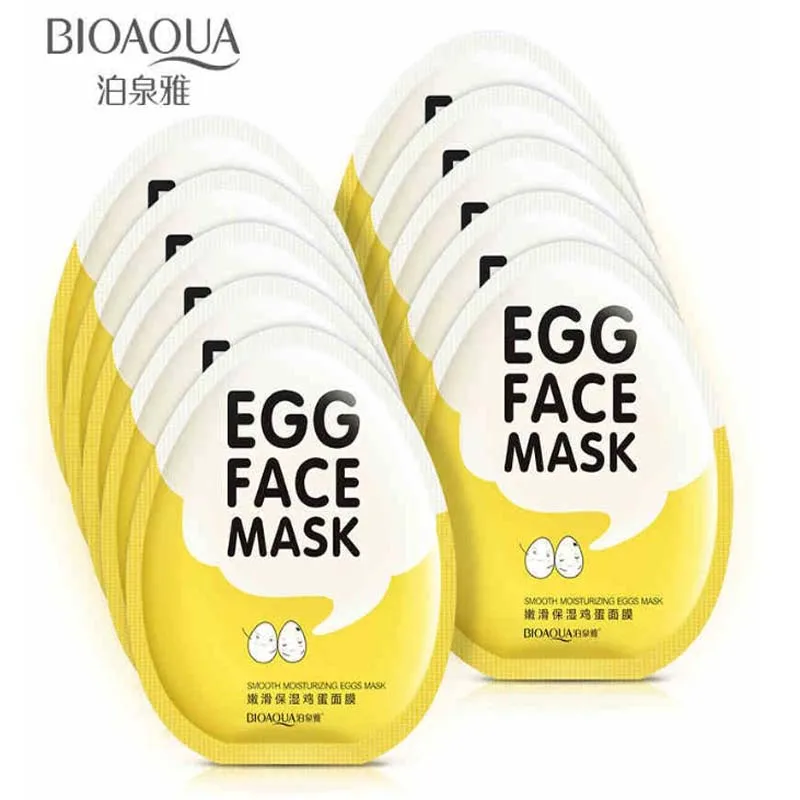 Egg Facial Masks Skin Care Wrapped Mask Oil Control Brighten Tender Moisturizing Face Mask moisturizing mask