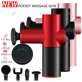 

Mini Electric Massage Gun Deep Muscle Fascial Body Massager Acid Relief Pain Relax Tissue Percussion Small Fitness Equipment