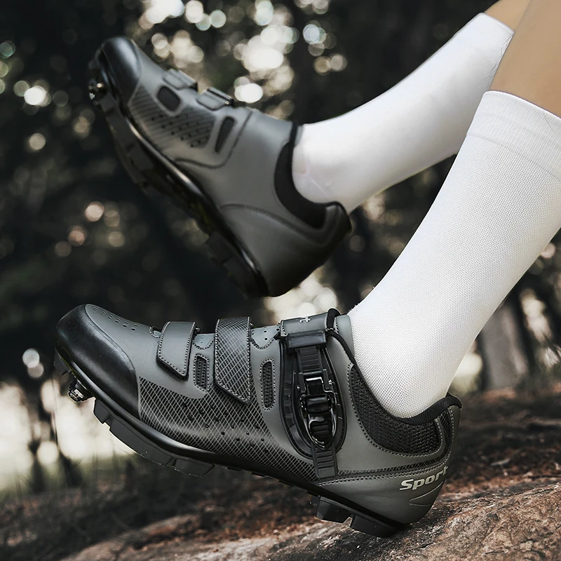 Chaussures VTT Et Route Homme – Baskets De Cyclisme Grandes Tailles, Noir
