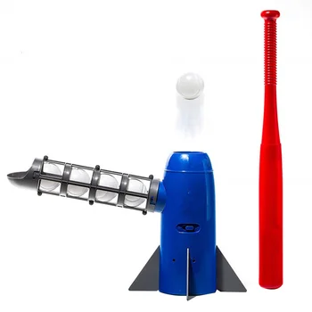 

1 Set Mini Baseball Practice Intelligent Automatic Pitching Machine Sports Learn To Play Tool with 1 Pc Baseball Bat and 5 Pcs P