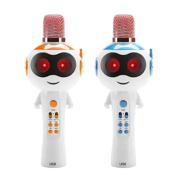 

Kid Wireless Karaoke Microphone fo Handheld Bluetooth Singing Machine Child Gift