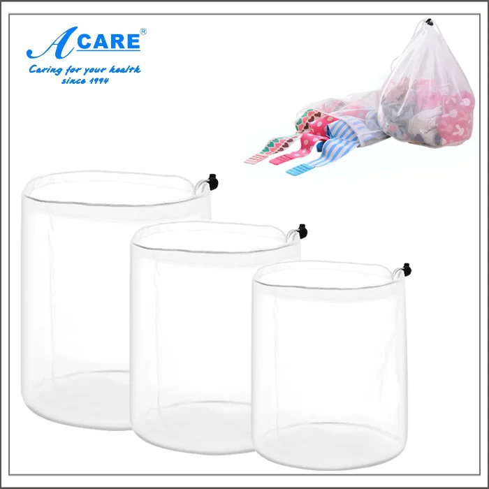 

ACARE Thick Drawstring Drawstring Top Laundry Bag Fine Mesh Wash Bag Coarse Mesh Drawstring Laundry Protection Bags Vacuum Clean