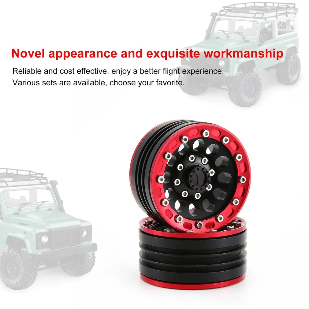 1 пара/2 пары сплав 9 ЧПУ Beadlock колеса диски для 1/10 RC Гусеничный осевой SCX10 II 90046 Traxxas