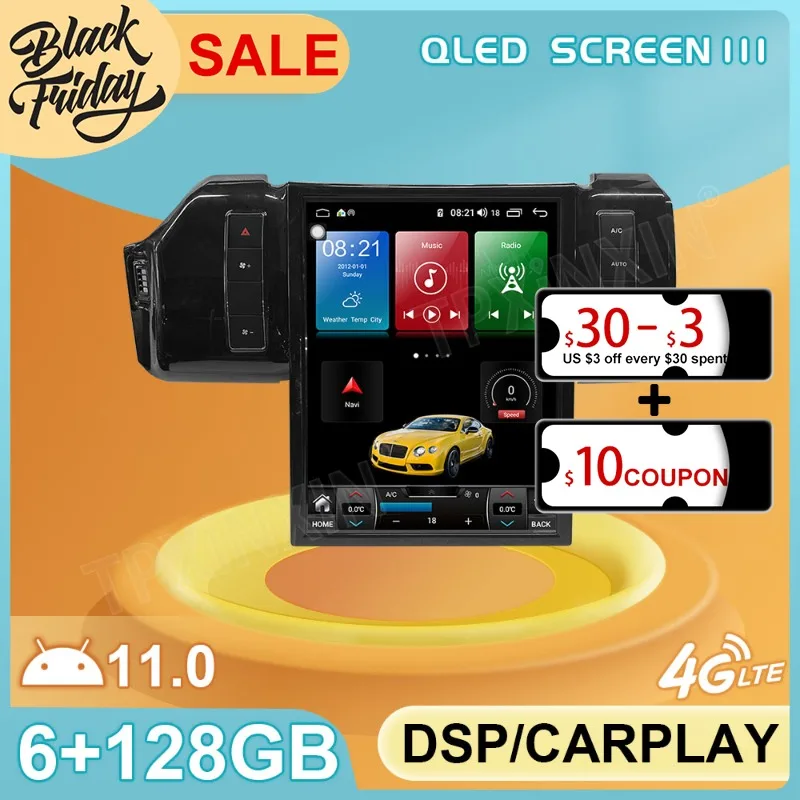 

Android 11.0 128GB Tesla Style For Land Rover Range Rover 2014 Car GPS Navigation Auto Radio Stereo Multimedia Player Head Unit