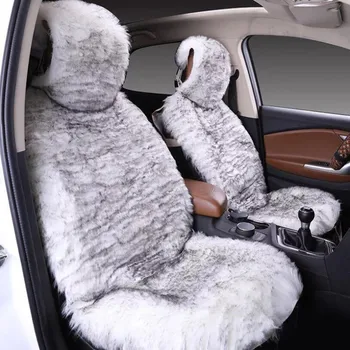 

5 seat Keep warm Australian wool long plush fur seat cover For Skoda Octavia Fabia Superb Rapid Yeti Spaceback Joyste Jeti