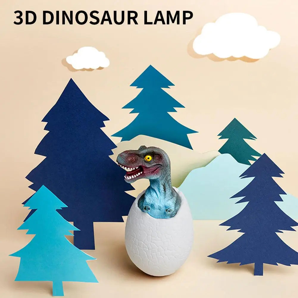 Dinosaur Egg 3D Night Light Rechargeable Control Lamp 16 Colors Change Remote LED Light Gift Creative Smart Home Desk Lamp