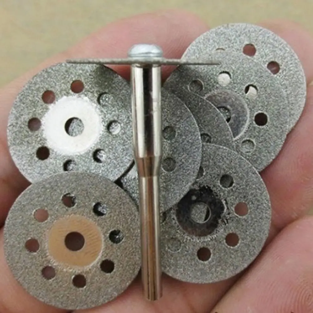 12 Pcs Rotary Tool Circular Saw Blades Cutting Wheel Discs Mandrel Dremel Cutoff Grinding Piece Emery Small Grinding Piece
