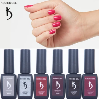 

KODIES GEL 8ML Manicure UV Gel Nail Polish Wine Red Glitter White French Nails Art Varnishes Semi Permanent Gellak Base TopCoat