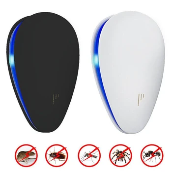 

2019 HOT New Ultrasonic Electronic Mosquito Killer Mosquitoes Against Insect Pest Repeller EU Mosquito Repellent EU US UK Plug