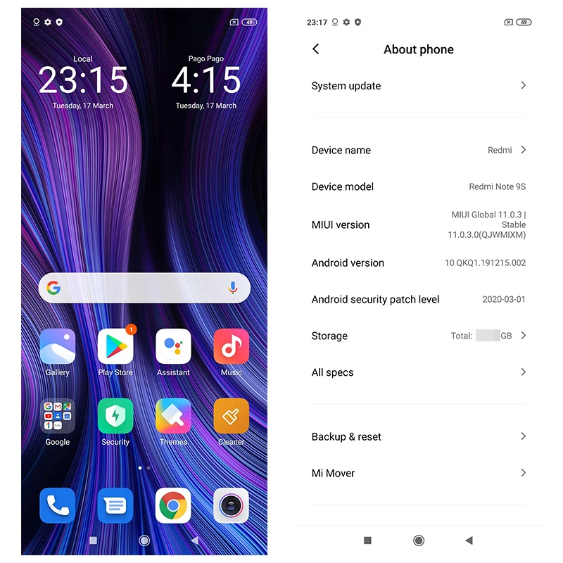 Глобальная версия Xiaomi Redmi Note 9S 9 S 6 ГБ 128 ГБ/4 64 Гб Смартфон Snapdragon 720 Octa Core 48MP AI четыре