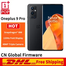 Dhl livre global firmware oneplus 9 pro 5g telefone móvel 6.7 polegada 2k 120hz ltpo amoled snapdragon 888 octa núcleo 65w flash carga