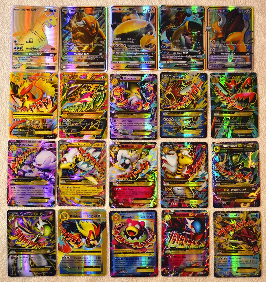 60 шт. TAKARA TOMY Pet Pokemon Cards новейший стиль в Pokemon GX EX Card игрушка для детей Детские игрушки