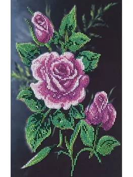 

30/B set for embroidery with beads 'матренин Posad "rose in the Night", 28*34 cm