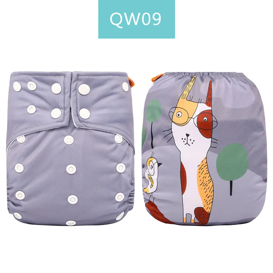 HappyFlute детские карманные тканевые подгузники с цифровой позицией, экологически чистые подгузники с карманом, один размер, подходит для 3-15 кг, для маленьких мальчиков и девочек - Цвет: SMT052QW09