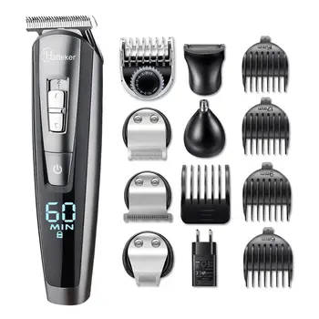 

HATTEKER professional hair trimmer waterproof 5 in1hair clipper electric hair cutting machine beard trimer body men haircut