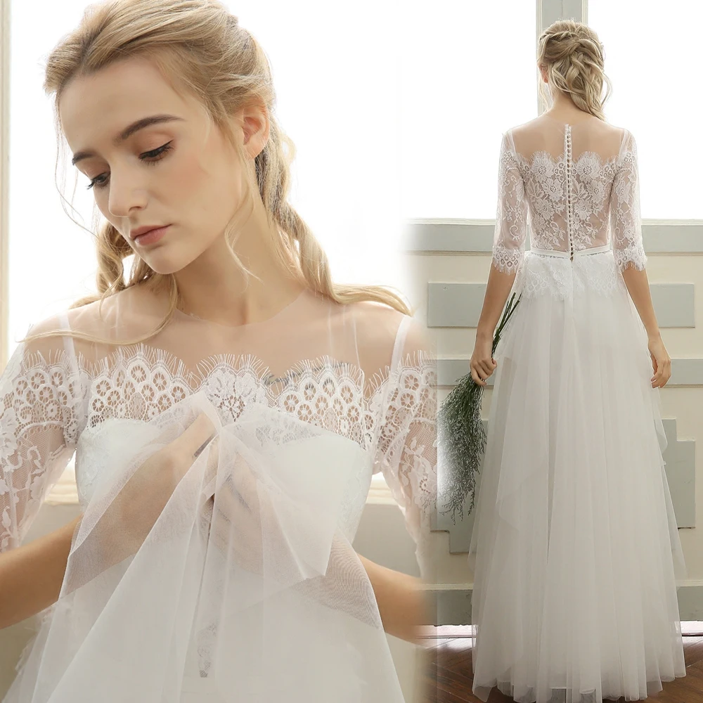 Vestido de noiva недорогое кружевное вечернее платье с коротким рукавом,, alibaba, Китай, тепловое платье для матери невесты