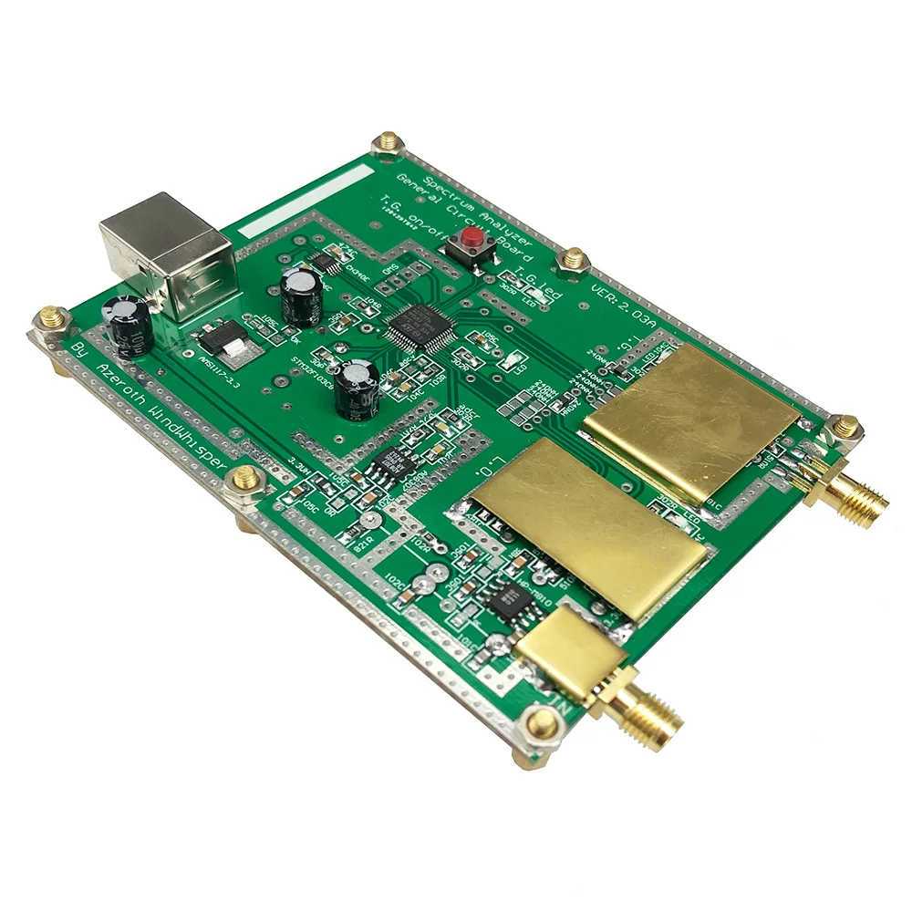 Простой анализатор спектра D6 USB с отслеживанием источника T.G. V2.02 простой источник сигнала радиочастотный домен инструмент анализа для радио