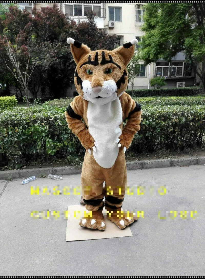 Костюм талисмана синего дикого кота костюм для косплея вечеринки игры наряд на