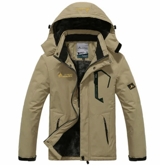 Winter Parka Men Windbreak Plus Velvet Thick Warm Windproof Fur Coats Male Military Hooded Anorak Jackets Men's | Мужская одежда