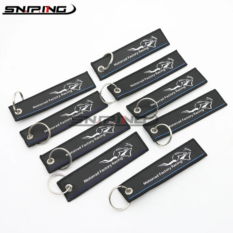 Motorcycle Keychain Embroidery Key Holder Chain Collection Keyring For YAMAHA XJ6 XJR 1200 1300 XSR 700 900 FZ1 FZ6 FZ8 PCX Key