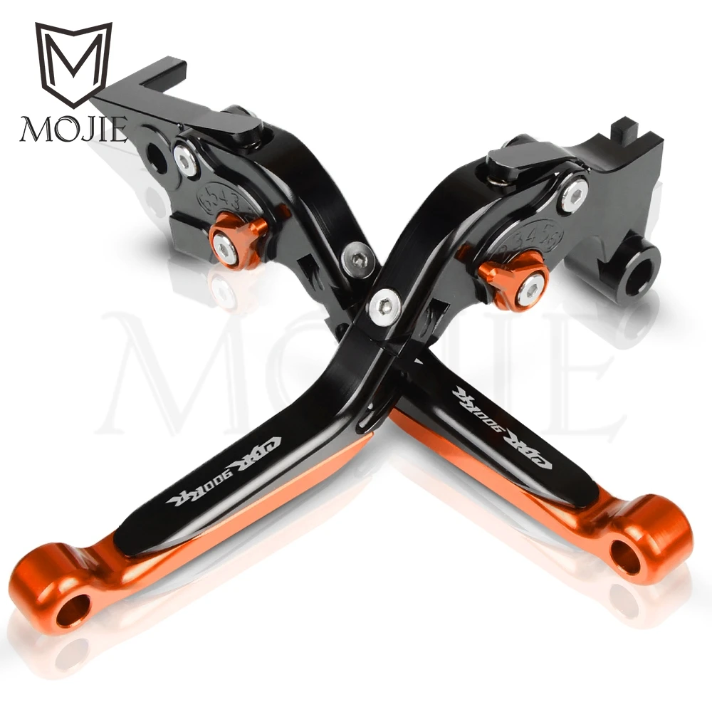 Мотоцикл CBR900RR рычаги тормозного сцепления для Honda CBR900RR CBR 900 RR CBR900 RR 1992-1999 1993 ЧПУ Складные рычаги тормозного сцепления - Цвет: Black Orange