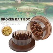 Portable Boilies Carp Bait Crusher Fishing Tackle Lightweight Plastic Boilies Grinder Box Fishing Accessories for All Anglers