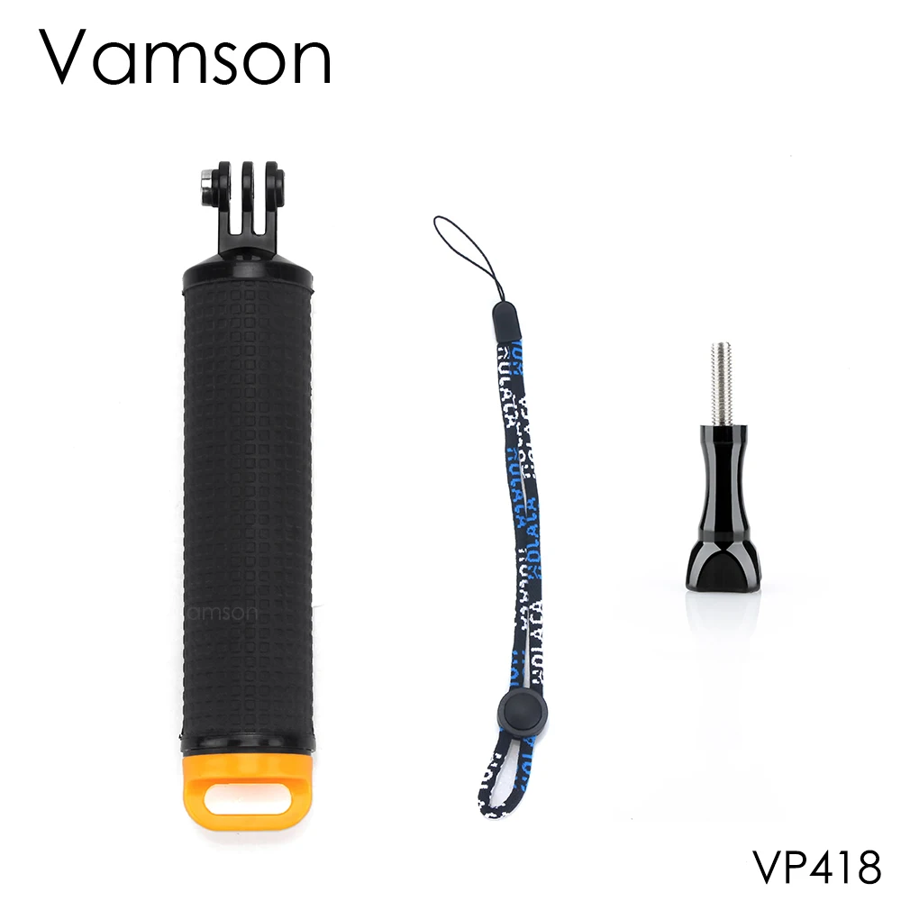 Vamson для go pro Hero7 6 5 черный водонепроницаемый плавающий ручной захват водный спорт для DJI OSMO Action для Xiaomi Yi 4K VP418 - Цвет: VP418
