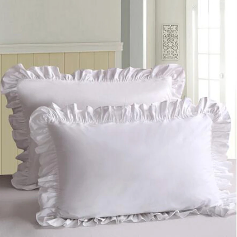 2 шт. белая наволочка постельные принадлежности хлопок твердая подушка с