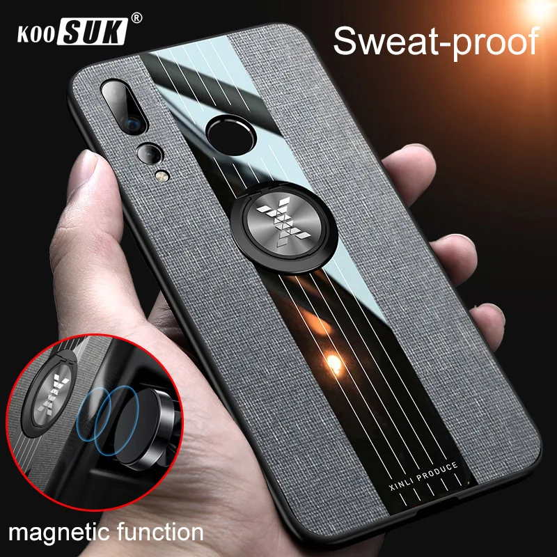 

Koosuk For Huawei Nova 4 protection Case 360 Rotation Metal car Bracket Ultrathin comfortable feel For Huawei Nova 4 Phone Cover
