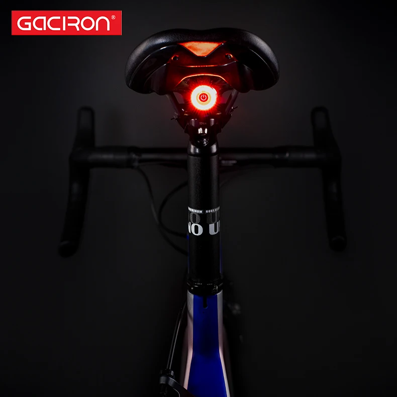 Cheap GACIRON Usb Bike Tail Light lantern Smart Brake Sensor Taillights MTB Road Cycle Rear Led Waterproof Bycicle Back Lights 5