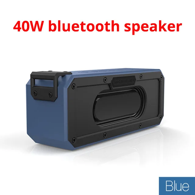 40w x3pro blue 40 Вт портативный динамик Водонепроницаемый 20 Вт беспроводной Bluetooth динамик 10 Вт Бумбокс мощный бас Бумбокс сабвуфер Саундбар для xiaomi - Цвет: 40w x3pro blue