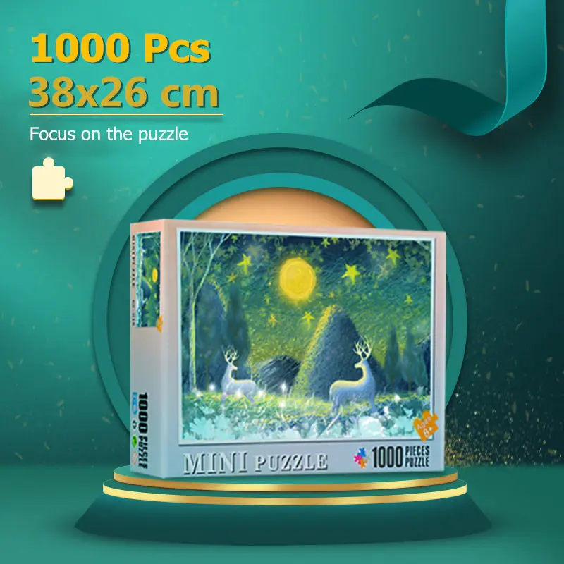 

Mini Jigsaw Puzzle 1000 Pieces 38x26 cm Assembling Picture Puzzle For Adults Educational Toys Puzzles Pare Adultos