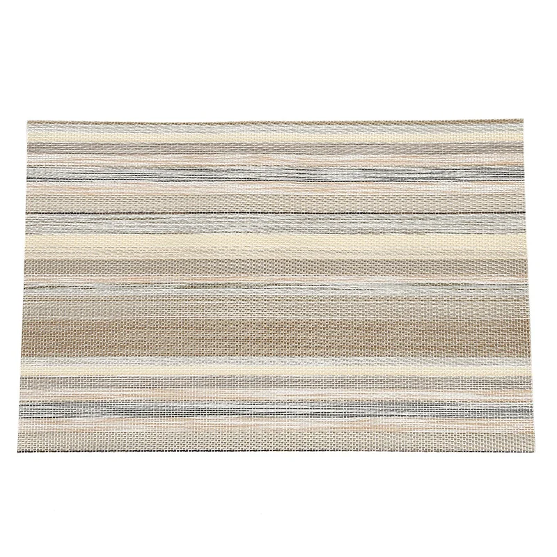 A Set Of 8 Pvc Polyester Yarn Decorative Washable Placemat Table