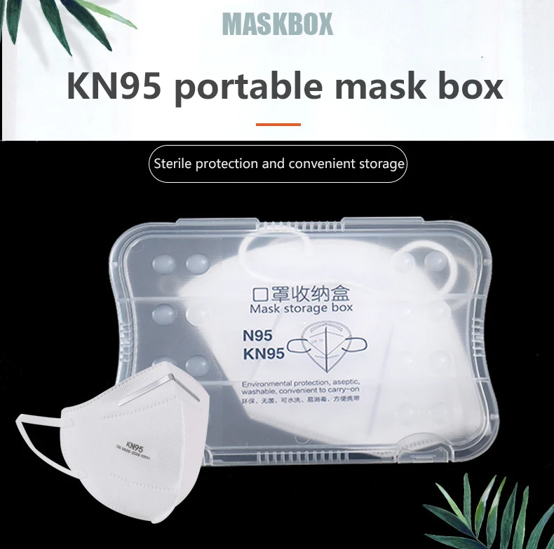 

Dustproof Mask Cases Portable Disposable Face Masks Container Safe Pollution-Free Disposable Mask Storage Box Storage Boxes Bins