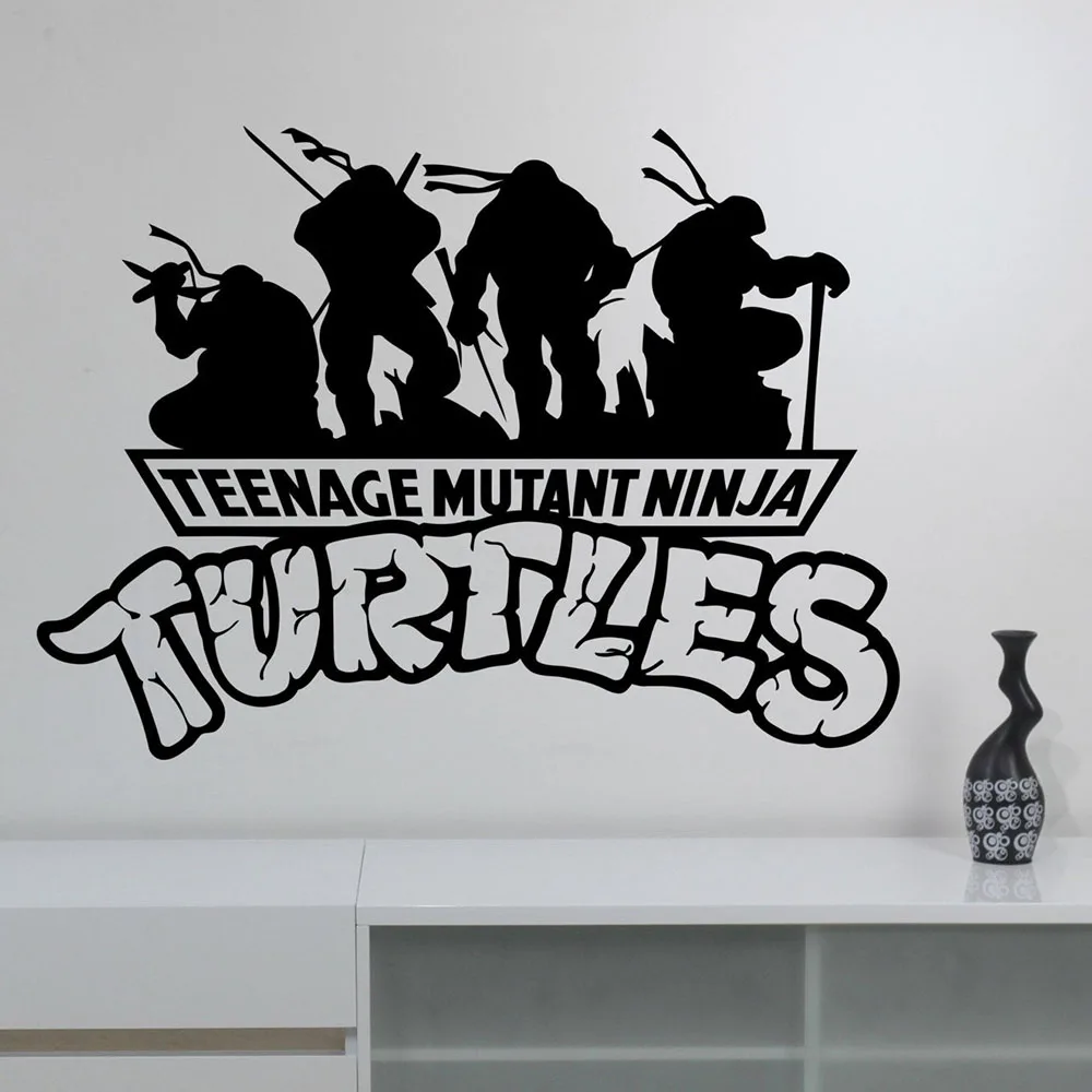 *FULL SET* TEENAGE MUTANT NINJA TURTLES TMNT Bedroom Vinyl Wall Art Stickers