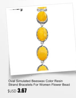 Oval Golden Sequins Stone Bracelet Flower Design Vintage Look Antique Silver Plated Fashion Jewelry For Woman TB351