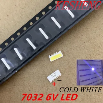 

50PCS/Lot Edge SMD LED 7032 6V 1W 160mA Cool White High Power For TV Backlight