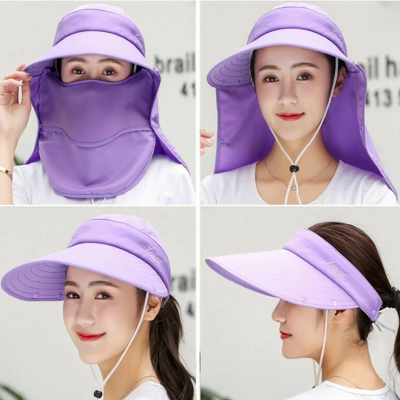 Солнцезащитный козырек Съемная крышка для шеи Солнцезащитная шляпа наружная откидная крышка складной портативный
