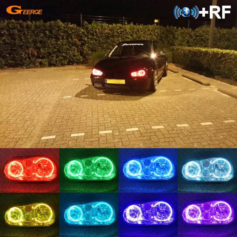 Для Volkswagen VW Golf MK4 R32 GTi VR6 CABRIO A4 1998 2004 RF remote Bluetooth App многоцветный RGB комплект