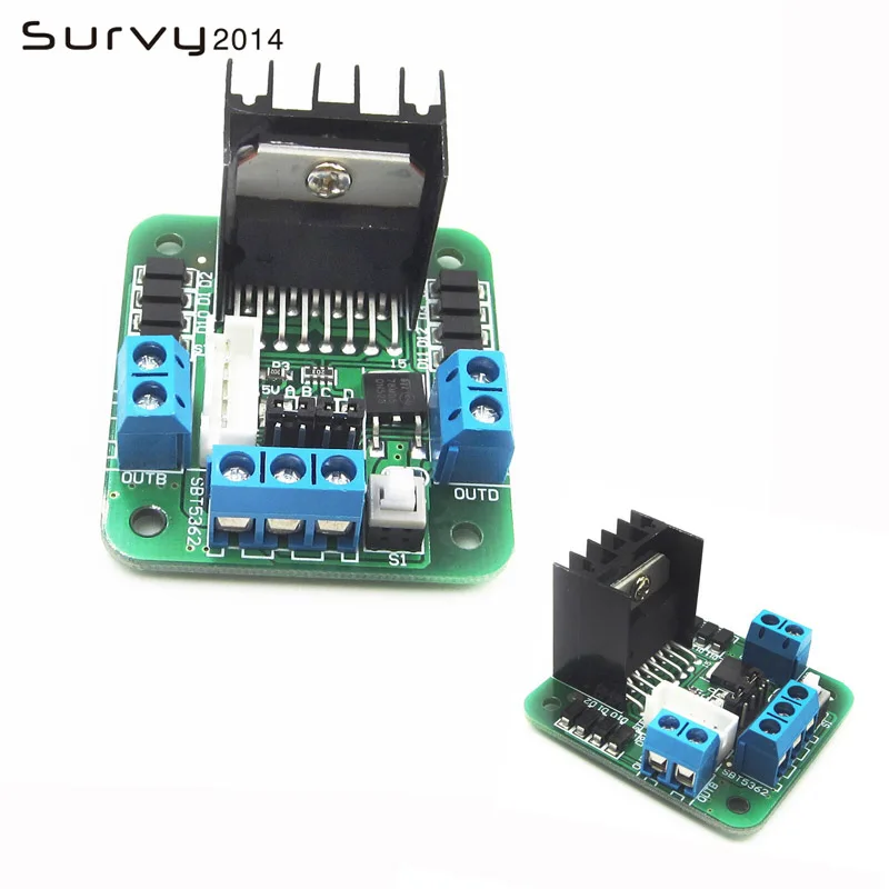Плата привода шагового двигателя постоянного тока L298N Dual H Bridge модуль для Arduino diy