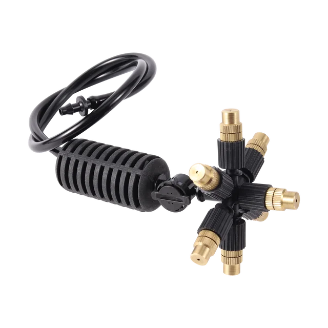 Kert Üvegházhatású Porlasztási Rendszer 4/5/6/7 Út Állítható Sárgaréz Permetező Készlet Park Botanikus Tereprendező Eszköz - Image 4