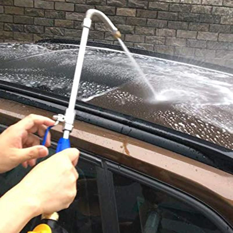 Автомобильная моечная машина 27 дюймов Выдвижная высокой Давление Мощность палочка шланга воды Насадка гибкий Стекло чистящее средство с пенная