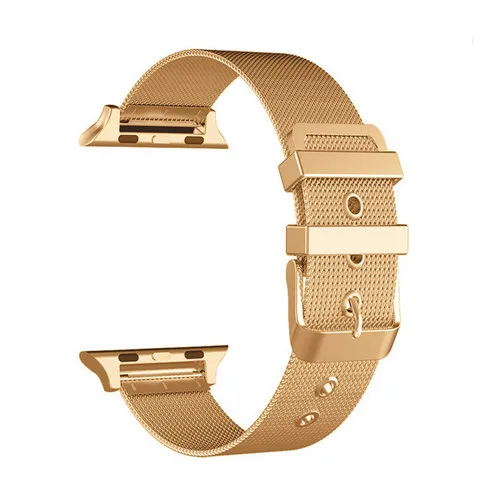rose gold Миланская петля для apple watch band pulseira apple watch 5 4 band 44 мм 40 мм 42 мм 38 мм iwatch correa браслет из нержавеющей стали - Цвет ремешка: rose gold