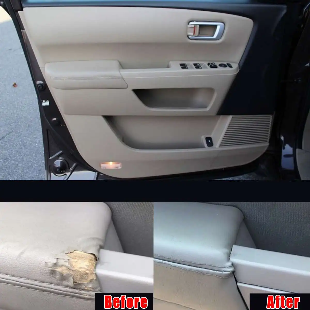 Пара передних дверных панелей из микрофибры для Honda Для Pilot 2009 2010 2011 2012 2013 для стайлинга автомобилей