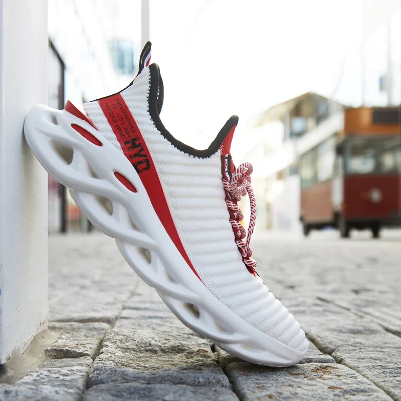 New Blade Cushioning Sneakers Mesh Running Shoes For Men Breathable Profession Sports Outdoor Athletic Training | Спорт и
