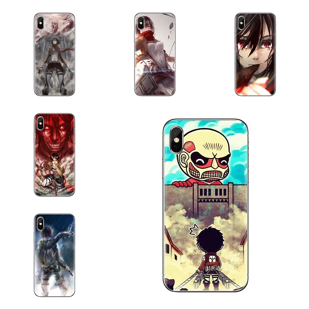 Корпус для iPhone XS Max XR X 4 4s 5 5S 5C SE 6 6S 7 8 Plus samsung Galaxy J1 J3 J5 J7 A3 A5 Shingeki no Kyojin Attack on Titan |