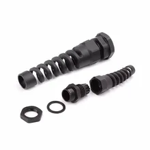 Прямая 10 шт. длина 70 мм водонепроницаемый M16 PG9 Кабельные разъемы спираль натяжения протектор