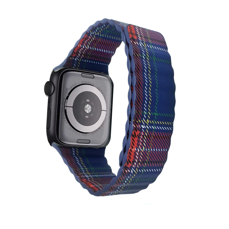 40 мм, длина-44 мм, ремешок для наручных часов для Apple Watch, версии 4 5 двойной магнитной застежкой петля кожаный ремешок для Apple Watch Series 1, 2, 3, ремешок 38/42 мм