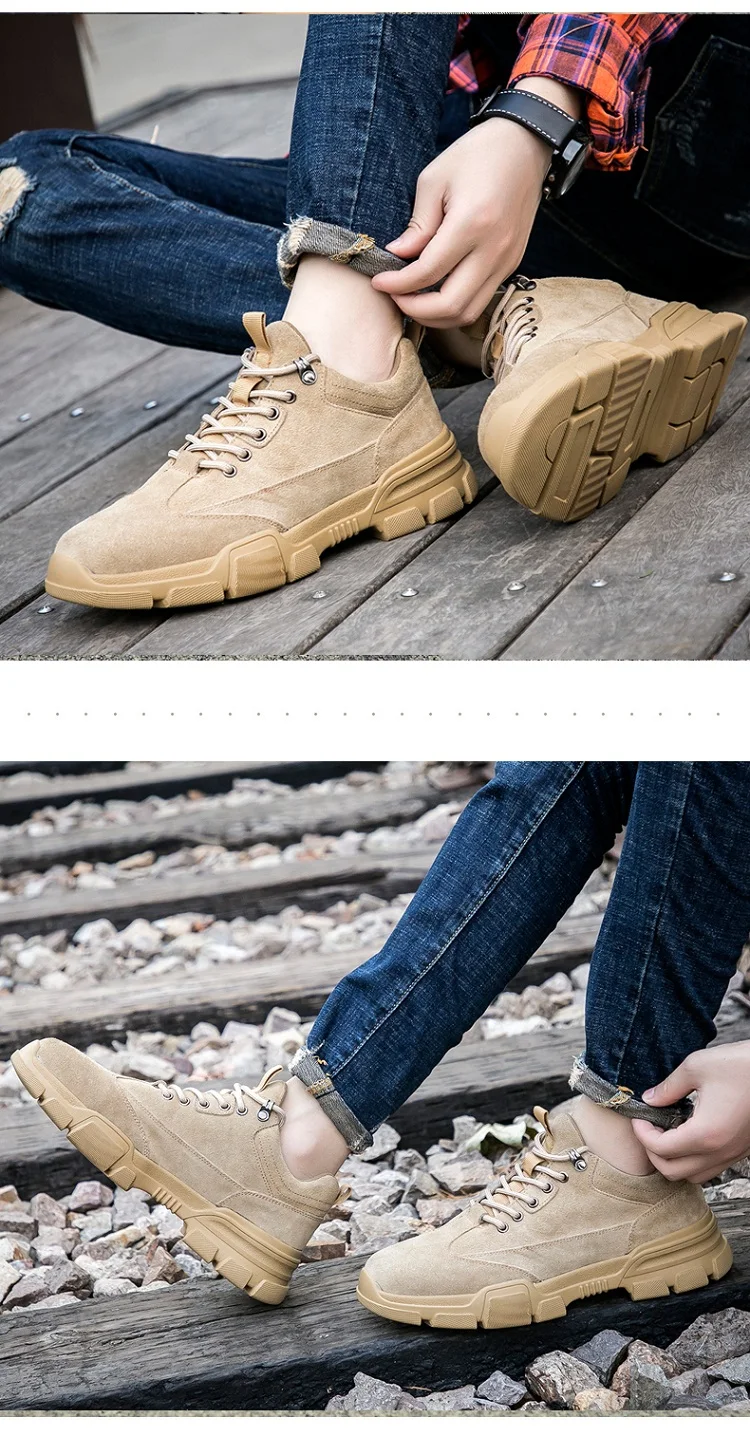 Кожаные ботинки в стиле милитари; сезон весна-осень-зима; теплые ботинки; ботильоны; высокая Рабочая обувь